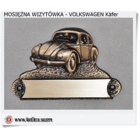 Mosiężna wizytówka - Reklama firmy Volkswagen Käfer