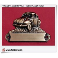 Mosiężna wizytówka - Reklama firmy Volkswagen Käfer