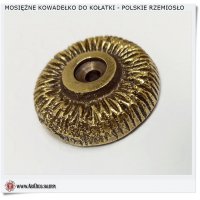 Mosieżne kowadełko do kołatki