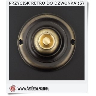 Szyld mosiężny z przyciskiem do dzwonka