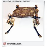 Mosiężny taboret Juka stolik pod doniczkę lub duży wazon z kwiatem