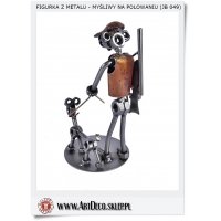 Metalowa figurka ręcznie robiona