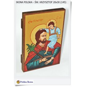 Na prezent ładna polska ikona Św. Krzysztof (145)