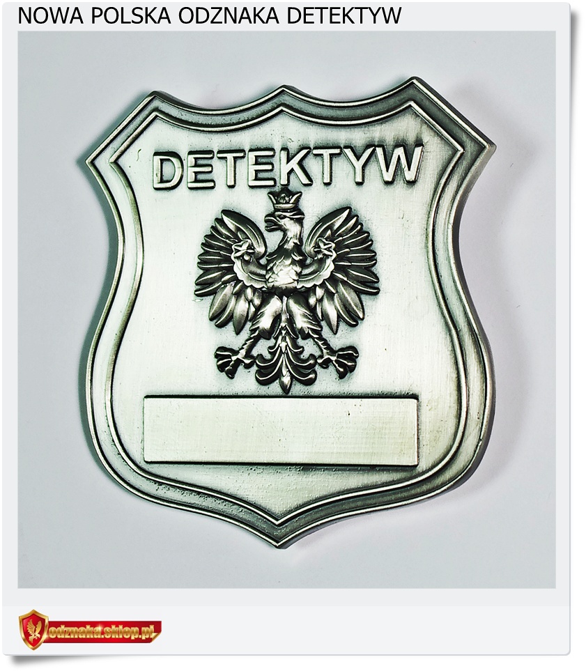  Nowa Polska odznaka DETEKTYW