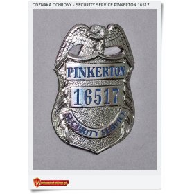 Odznaka oficera Security Service PINKERTON 16517