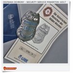 Odznaka oficera Security Service PINKERTON 16517