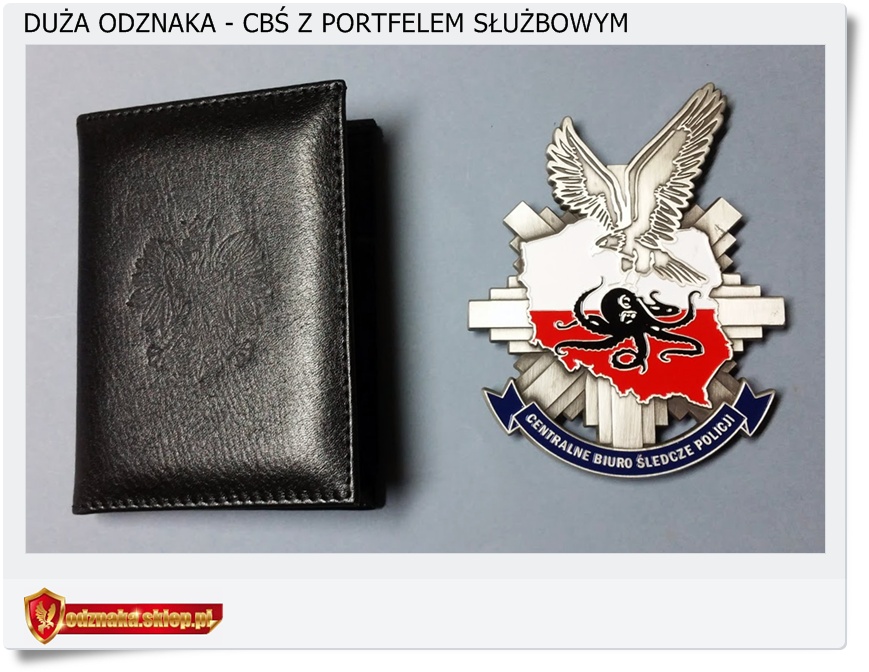  Odznaka z Portfelem Centralne Biuro Śledcze Policji - CBŚ