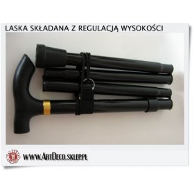 OKAZJA Lekka składana z regulacją wysokości Laska WYSPRZEDAŻ  