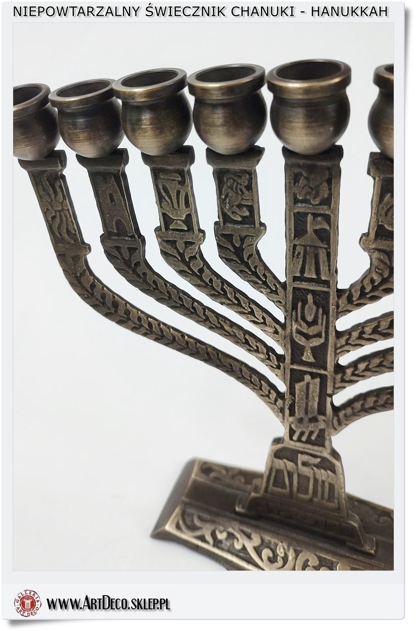  Żydowski świecznik 9 ramienny