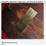 Tabliczka trawiona z mosiądzu 