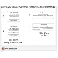 Tabliczka na pamiątkę