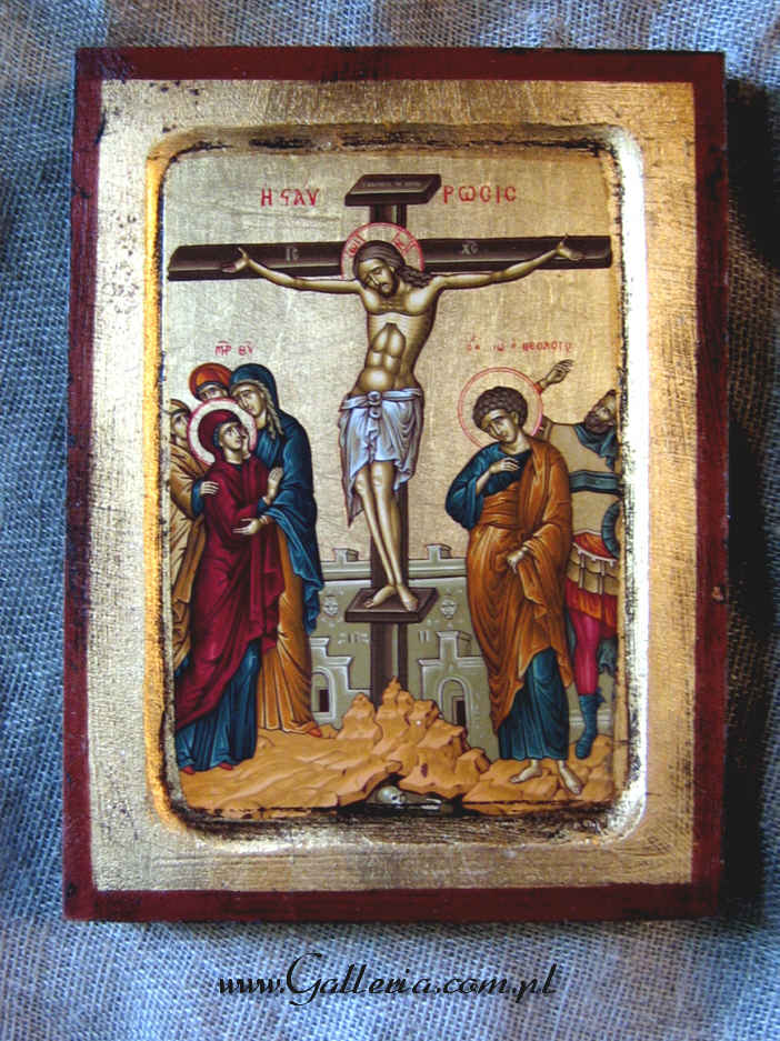  Pan Jezus ukrzyżowany ikona grecka (1S)