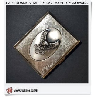 Stara papierośnica Harley Davidson