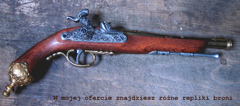  Pistolet czarnoprochowy kapiszonowy z 1825 roku