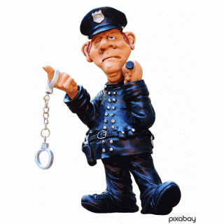 Policjant na służbie Figurka polskiego rękodzieła ArtDeco sklep