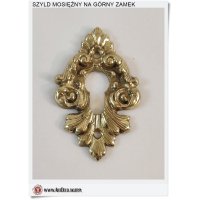 Szyld mosiężny do zamka z wkładką bezpieczeństwa