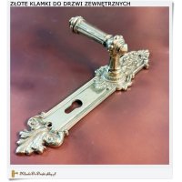 Klamka z mosiądzu ze wspomaganiem