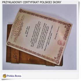 Polska ikona na desce Św. Rodzina 20x30 cm (175)