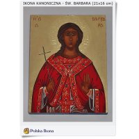 Polska ikona Św. Barbara - Ikona ręcznie malowana