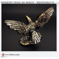 Ozdobny orzeł z mosiądzu