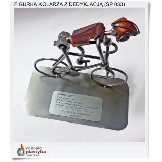 Prezent dla KOLARZA Figurka z wygrawerowaną dedykacją 