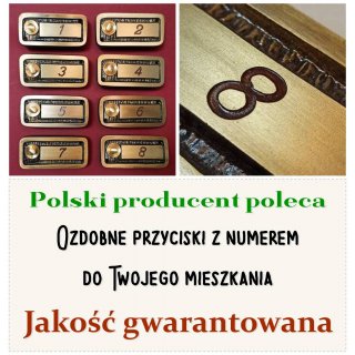 Mosiężne przyciski dzwonkowe do kamienicy