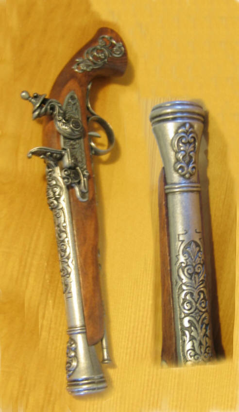  Replika pistoletu skałkowego XVIIIw