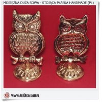 Sowa duża stojąca figurka Handmade Poland