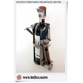 Stojak pod butelkę | GOLFISA Niepowtarzalna figurka | Prezent dla miłośnika gry w Golfa