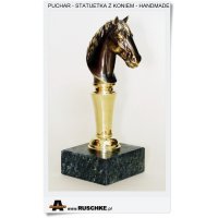 Super puchar Mosiężna Statuetka z koniem