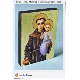 Św. Antoni z dzieciątkiem ikona dla dziecka (058)
