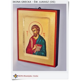 Św. Łukasz Patron Lekarzy Ikona Grecka - bizantyjska (OS)