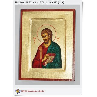 Św. Łukasz Patron Lekarzy Ikona Grecka - bizantyjska (OS)