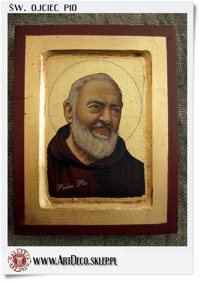  Św. Ojciec Pio z Pietrelciny - Ikona bizantyjska  (OS)