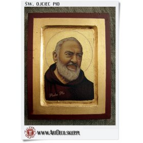 Św. Ojciec Pio z Pietrelciny - Ikona bizantyjska  (OS)