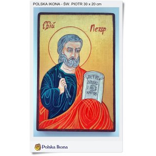 Św. Piotr Polska ikona 20x30 cm (520)