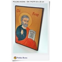 Św. Piotr Polska ikona 20x30 cm (520)