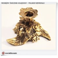 Świecznik kolędowy - Artykuł mosiężny Rękodzieło