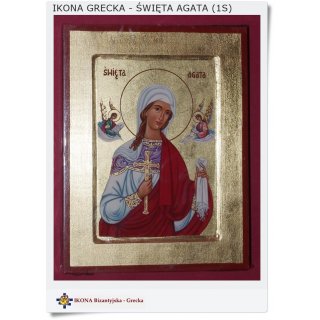 Ikona Grecka Święta Agata