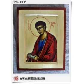Prezent dla filipa Święty Filip ikona bizantyjska na prezent (1S)