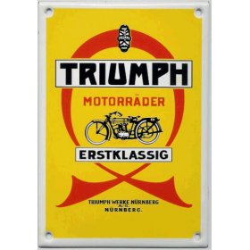 Triumph motorrader szyld