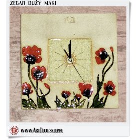 Zegar dekoracyjny - Ceramiczny hand made z Polski