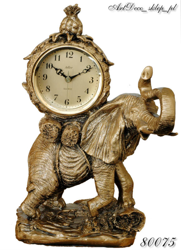  Zegar figurka DUŻY SŁOŃ Adler 80075
