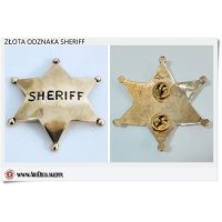 Złota odznaka Sheriff